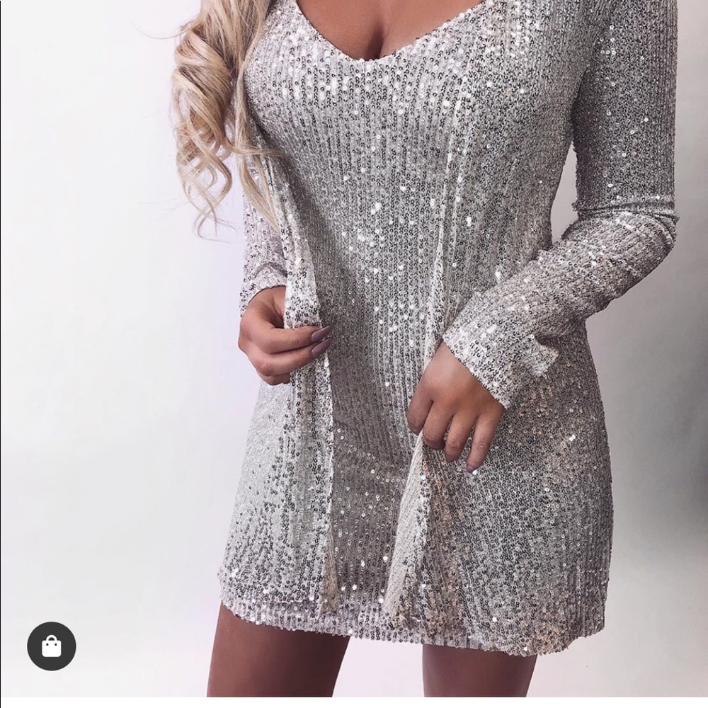 Two piece dress with matching cardigan